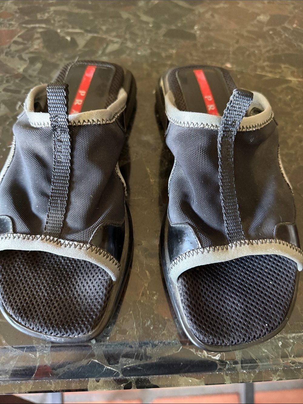 PRADA-  Woman’s Black  slides - size 35